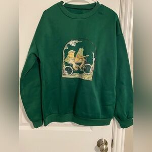 Green Graphic Sweater